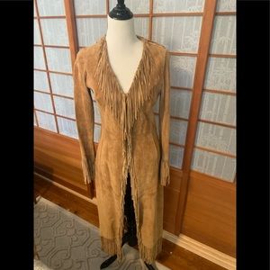 Long Fringe Leather Jacket